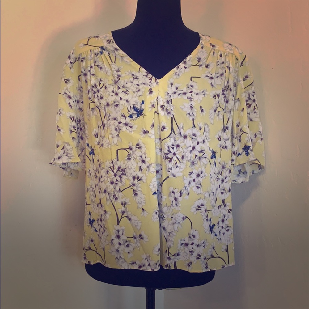 NWOT Floral Blouse